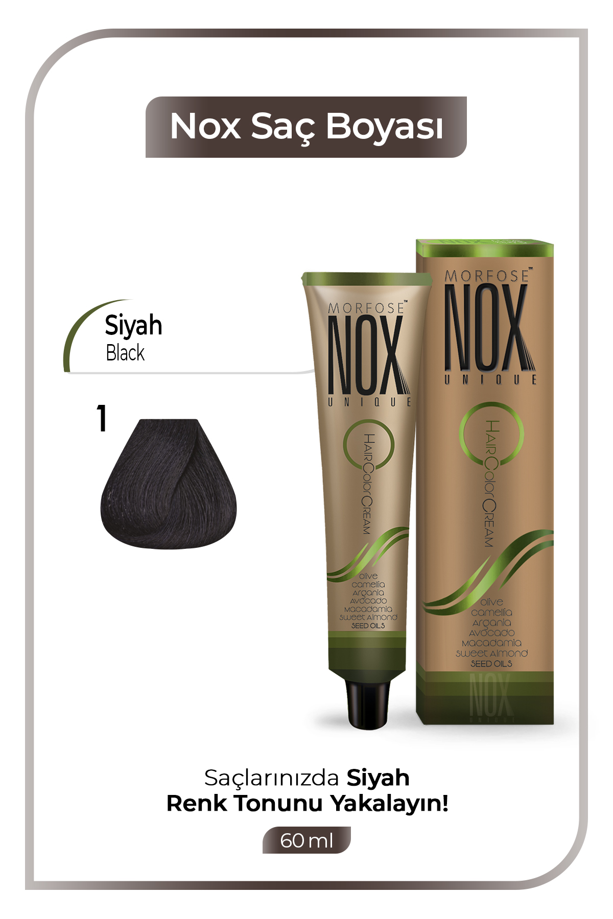 Morfose Nox Saç Boyası 1 No (Siyah)