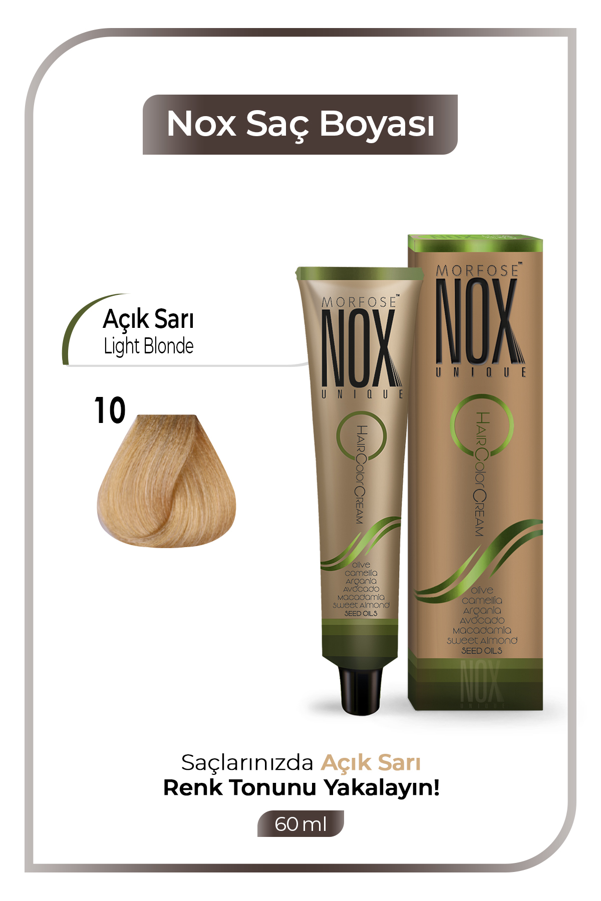 Morfose Nox Saç Boyası 10 No (Açık Sarı)