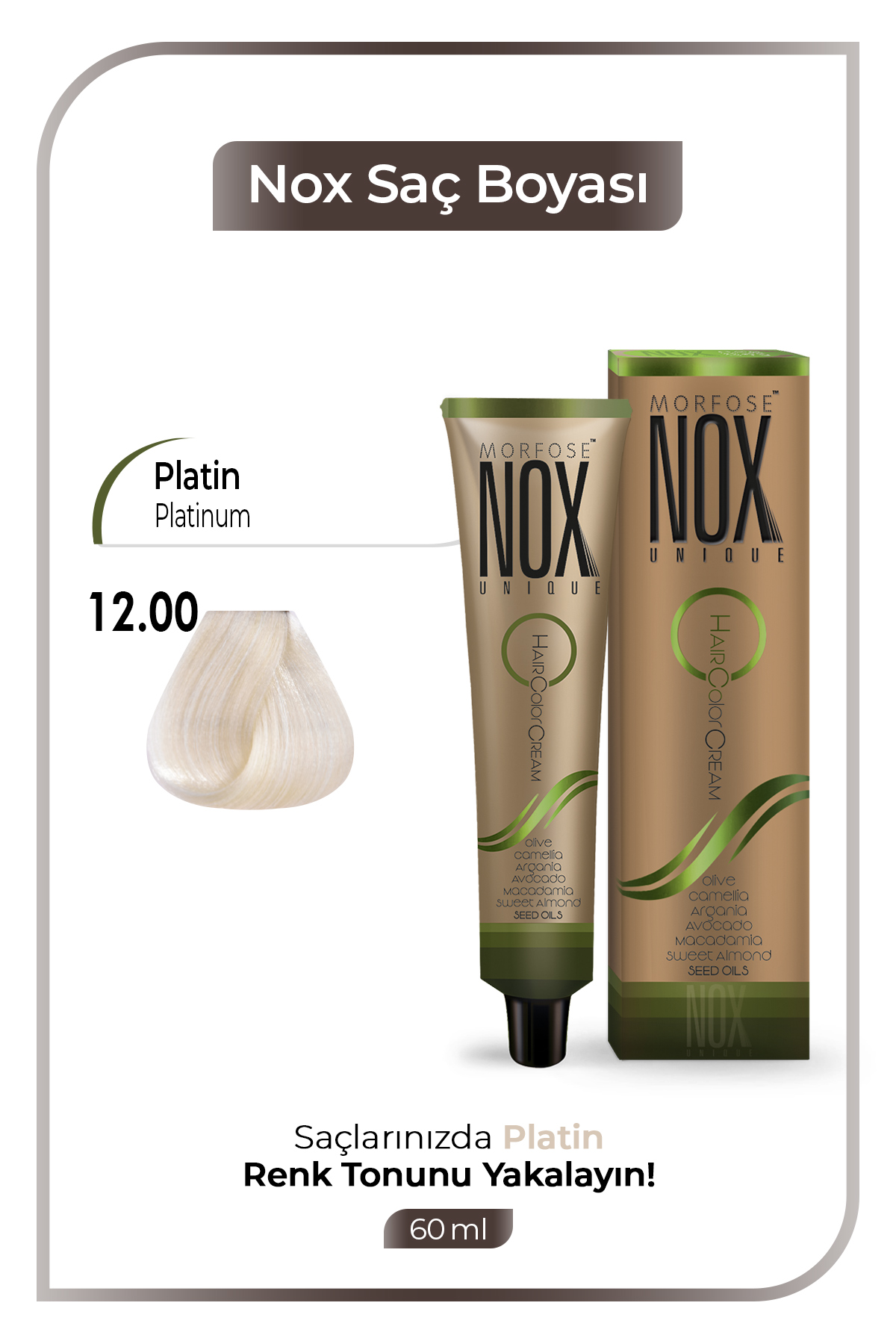 Morfose Nox Saç Boyası 12,00 No (Platin)