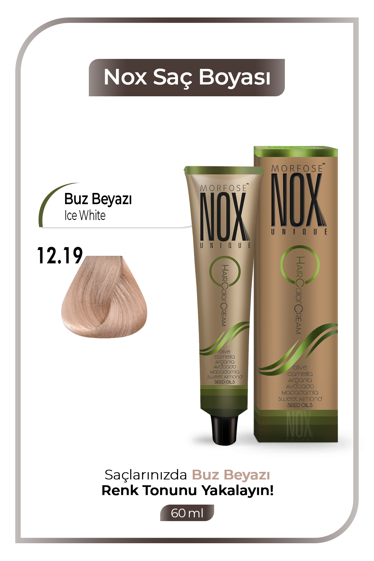 Morfose Nox Saç Boyası 12,19 No (Buz Beyazı)