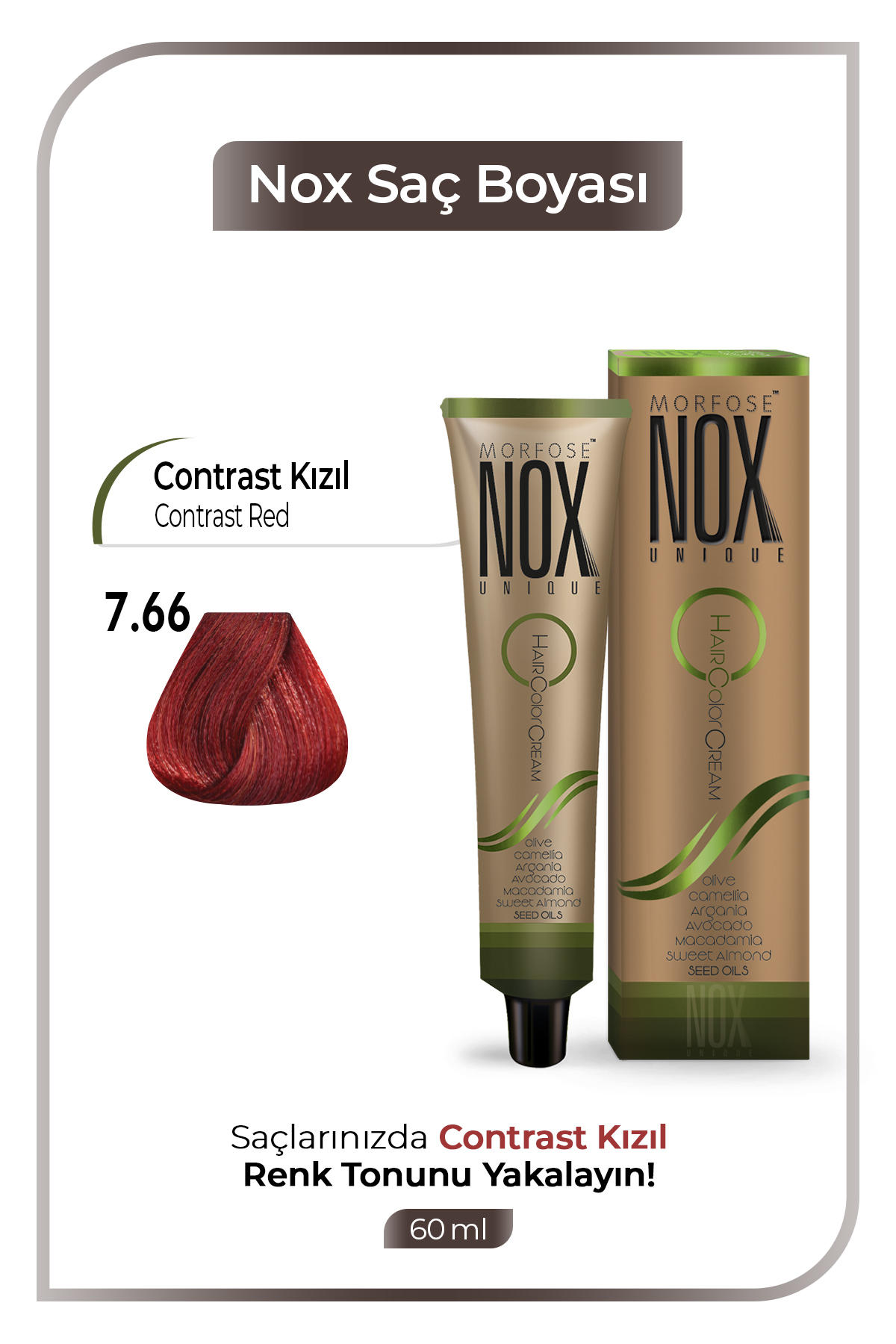 Morfose Nox Saç Boyası 7,65 No (Kontrast Kızıl)