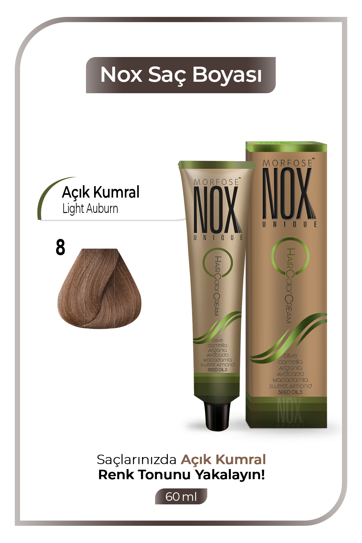 Morfose Nox Saç Boyası 8 No (Açık Kumral)