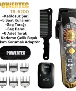 Powertec Tr-5200 Profesyonel Saç Kesim Makinesi