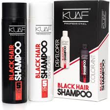 Kuaf Siyah Şampuan Boya 250+250  500 ml