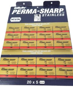 Permasharp Paslanmaz Çelik Çift Taraflı 20 X 5 Jilet