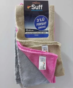 Suff Orkide Mikrofiber Kurulama Bezi 3'lü 32 X 32