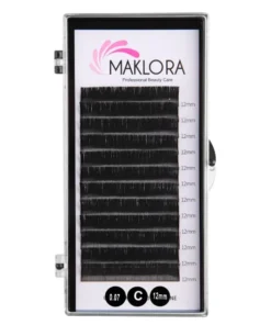 Maklora 12'li Çek Bırak İpek Kirpik C Kıvrım 0.07 Kalınlık 12 Mm Uzunluk