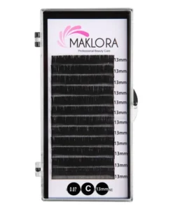 Maklora 12'li Çek Bırak İpek Kirpik C Kıvrım 0.07 Kalınlık 13 Mm Uzunluk