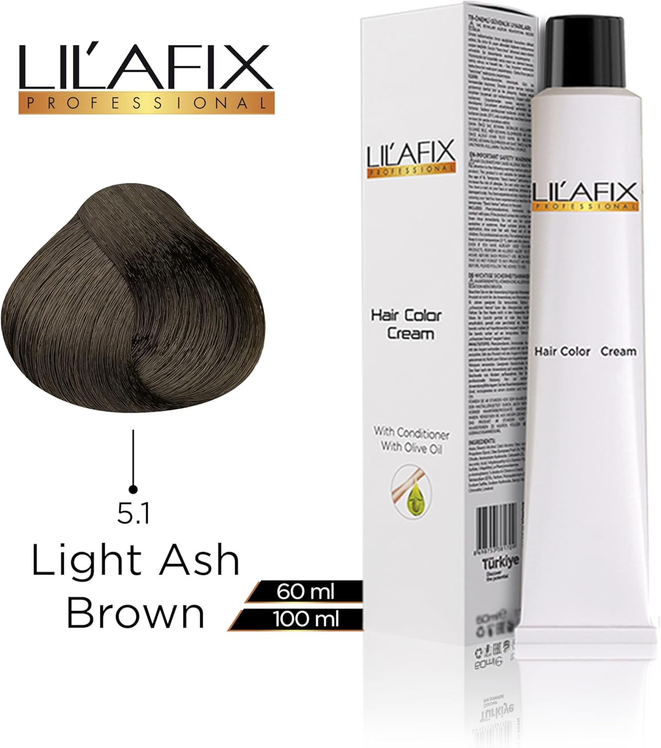 Lilafix 60 Ml Tüp Boya ( 5.1 Küllü Açık Kahve )