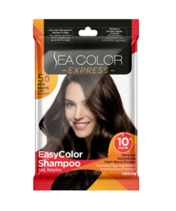 Sea Color Express EasyColor Shampoo Saç Boyası ( 5.0 Açık Kahve )