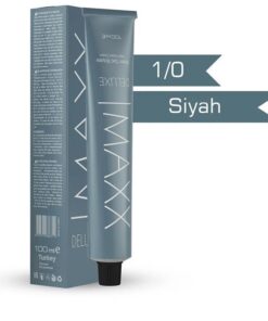 Maxx Deluxe Tüp Saç Boyası 60 Ml ( 1.0 Siyah )