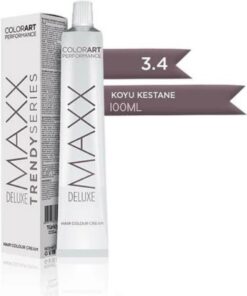 Maxx Deluxe Tüp Saç Boyası 60 Ml ( 3.4 Koyu Kestane )